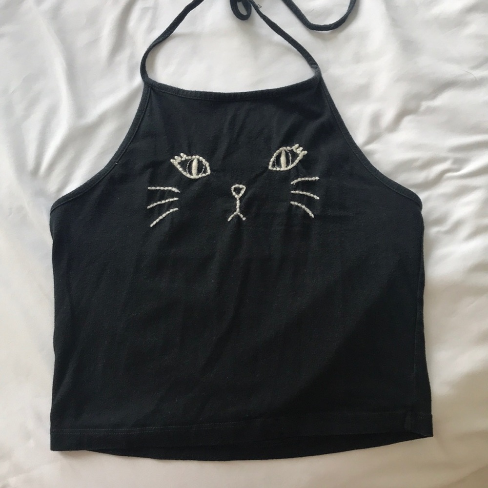 Rare black Brandy Melville halter top